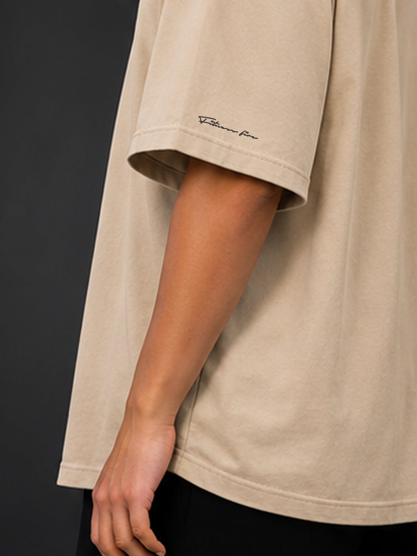 Elevated Essentials Oversized Tee – Beige (Livraison gratuite)