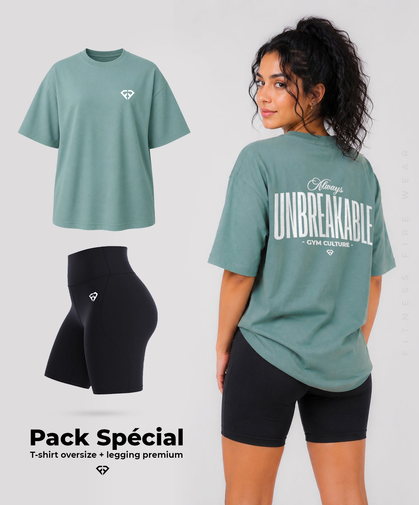 Pack Spécial – T-shirt Oversize + Legging Premium (Livraison Gratuite)