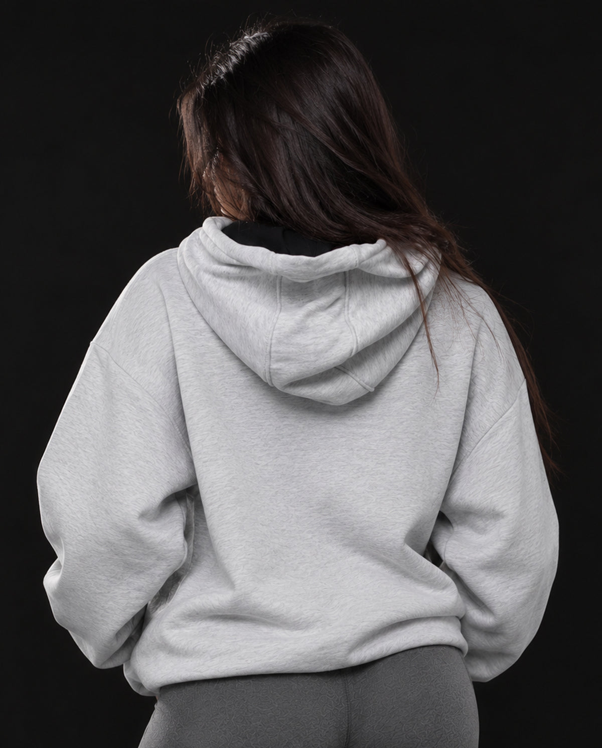 Ensemble Sport Femme Gris – Hoodie Oversize & Legging Taille Haute (Livraison Gratuite)