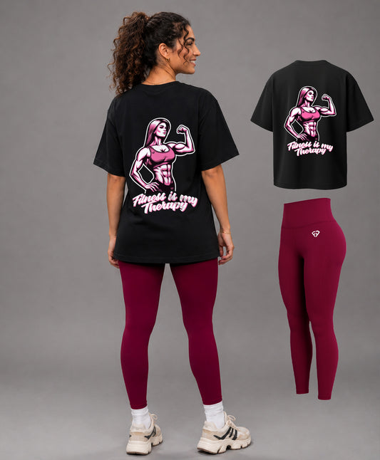 Pack Spécial – T-shirt Oversize + Legging Premium (Livraison Gratuite)