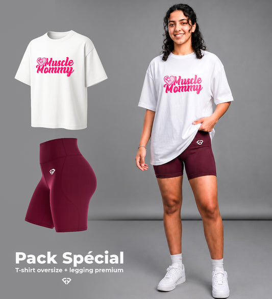 Pack Spécial – T-shirt Oversize + Legging Premium (Livraison Gratuite)