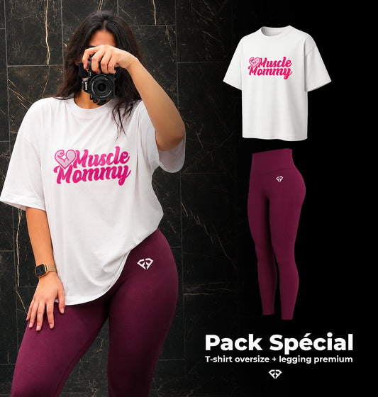 Pack Spécial – T-shirt Oversize + Legging Premium (Livraison Gratuite)