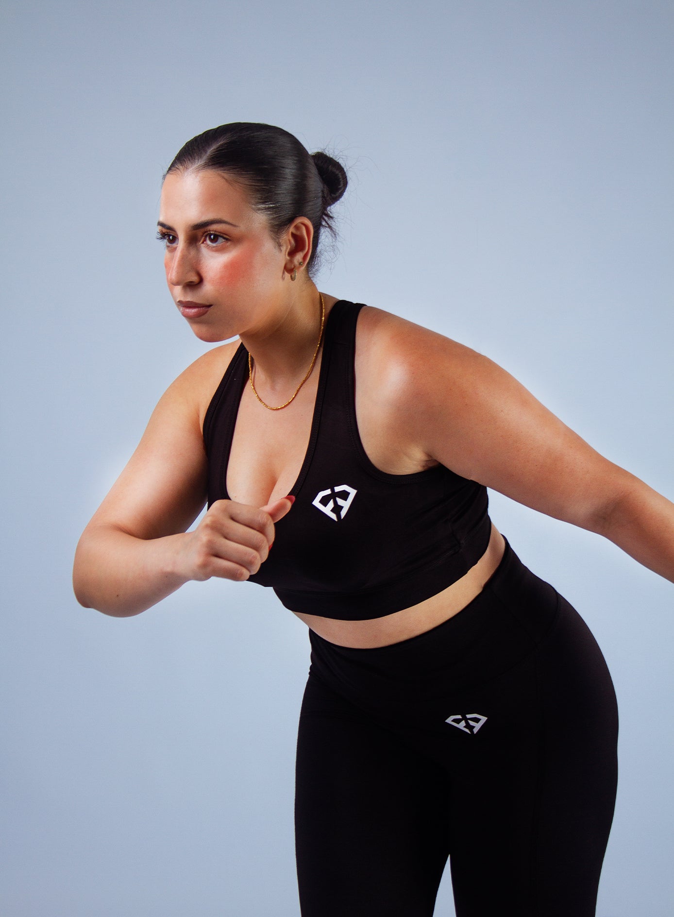BLACK SEAMLESS – Bras & Legging Collant (Livraison Gratuite)