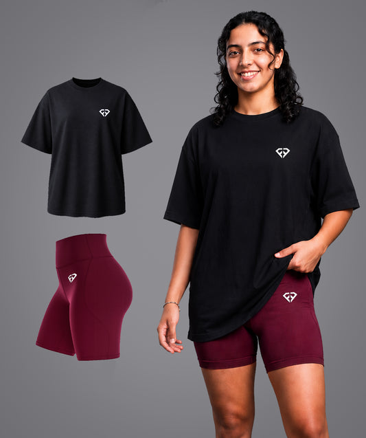Ensemble Premium – T-shirt Oversize + Short (Livraison Gratuite)